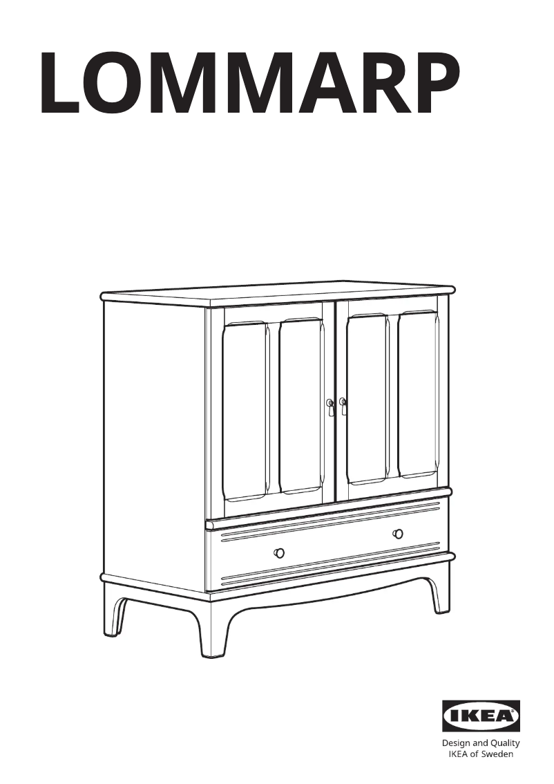 Page 1 de la notice Manuel utilisateur Ikea LOMMARP 804.154.68