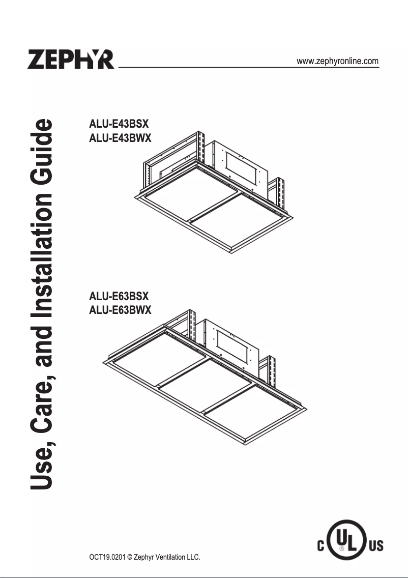 Página 1 del manual Manual de usuario Zephyr ALU-E43BWX