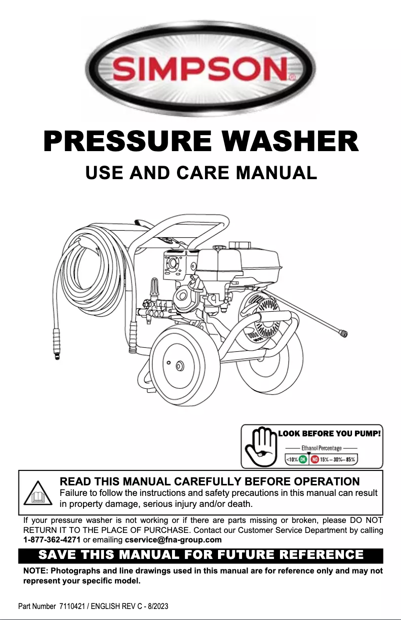 Página 1 del manual Manual de usuario Simpson PowerShot PS-61044