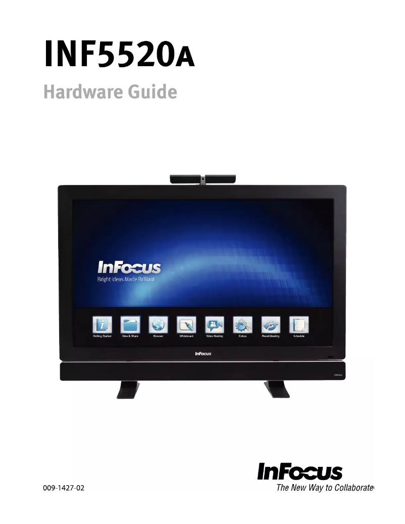 Page 1 de la notice Manuel utilisateur InFocus Mondopad INF5520A