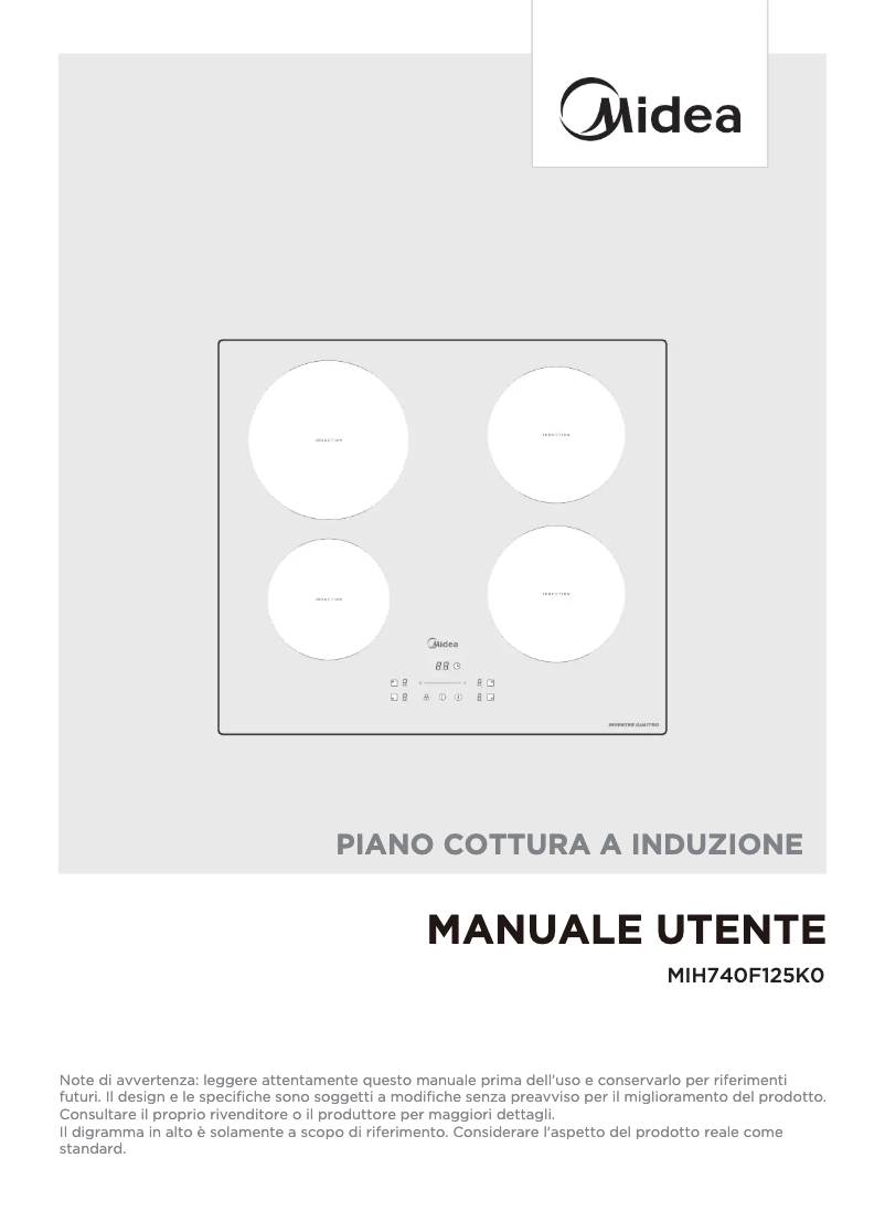 Página 1 del manual Manual de usuario Midea 740F125K0