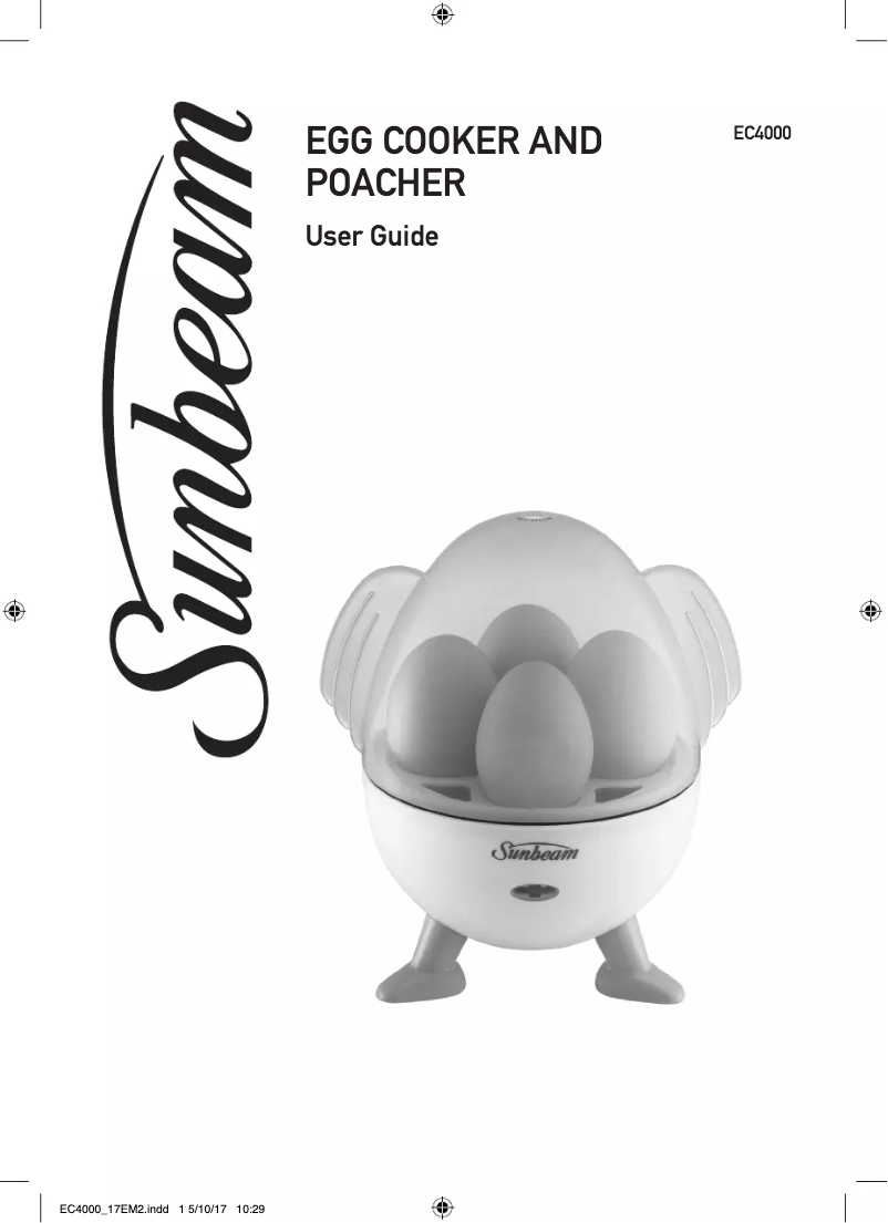 Page 1 de la notice Manuel utilisateur Sunbeam EC4000