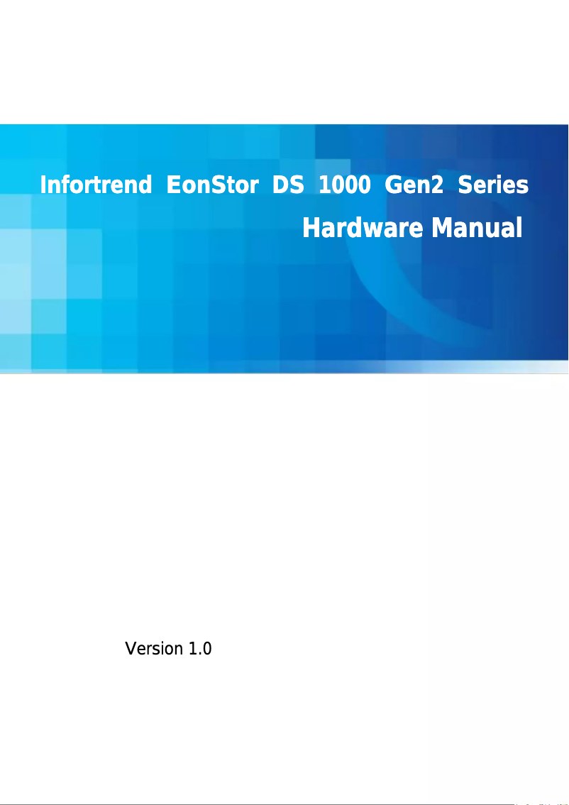 Página 1 del manual Manual de usuario Infortrend EonStor DS 1012
