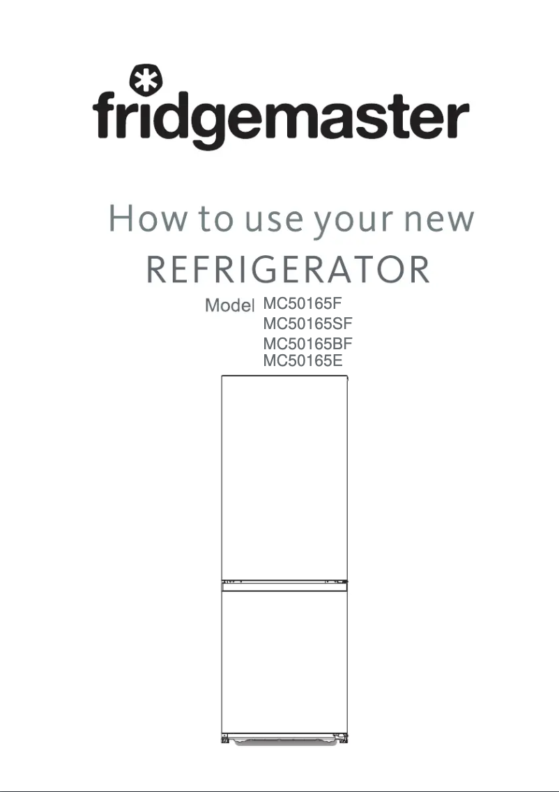 Page 1 de la notice Manuel utilisateur Fridgemaster MC50165ES