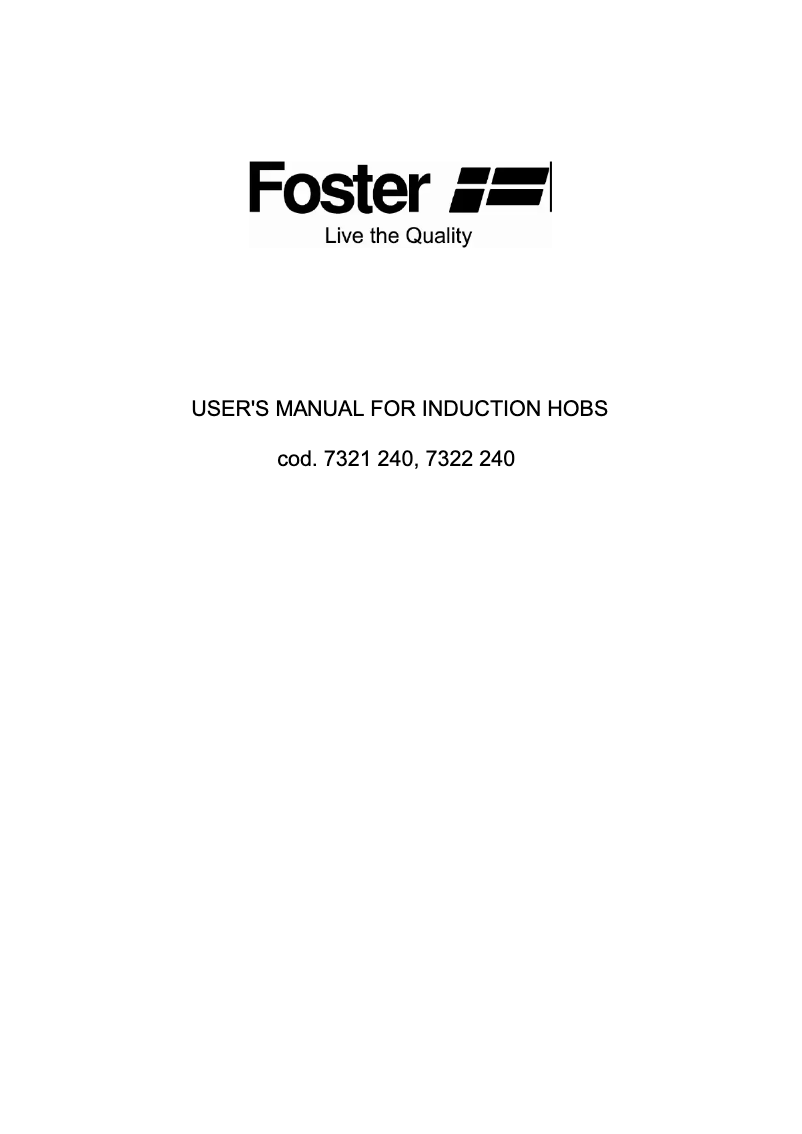 Página 1 del manual Manual de usuario Foster S4000.Domino.IS.2