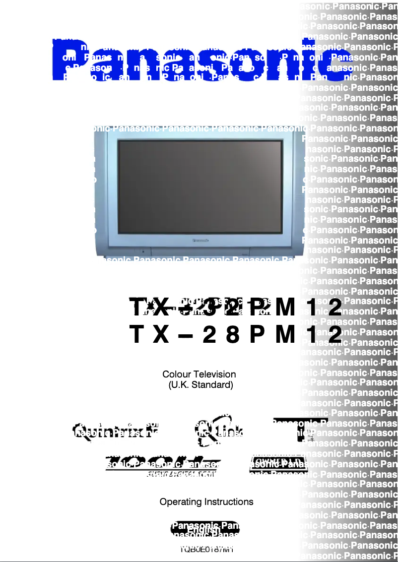 Page 1 de la notice Manuel utilisateur Panasonic TX-28PM12