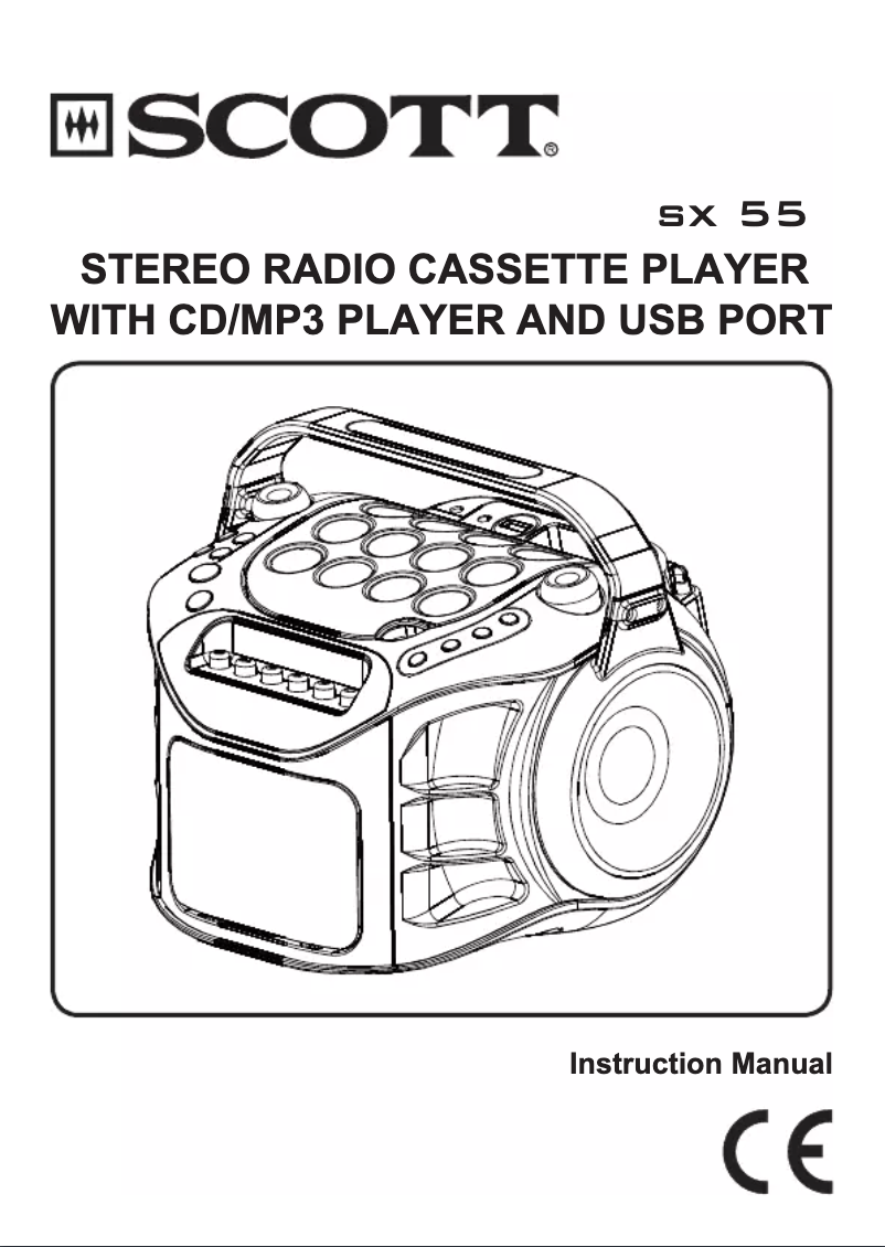 Page 1 de la notice Manuel utilisateur Scott SX 55 RD