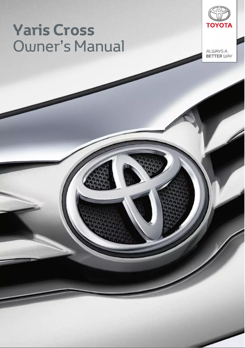 Page 1 de la notice Manuel utilisateur Toyota Yaris Cross (2022)