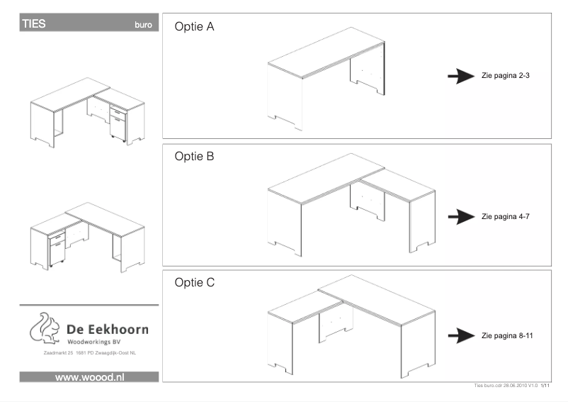 Page 1 de la notice Manuel utilisateur WOOOD Ties