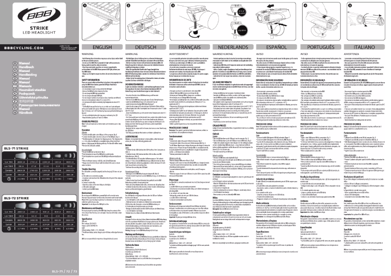 Page 1 de la notice Manuel utilisateur BBB StrikCombo BLS-73