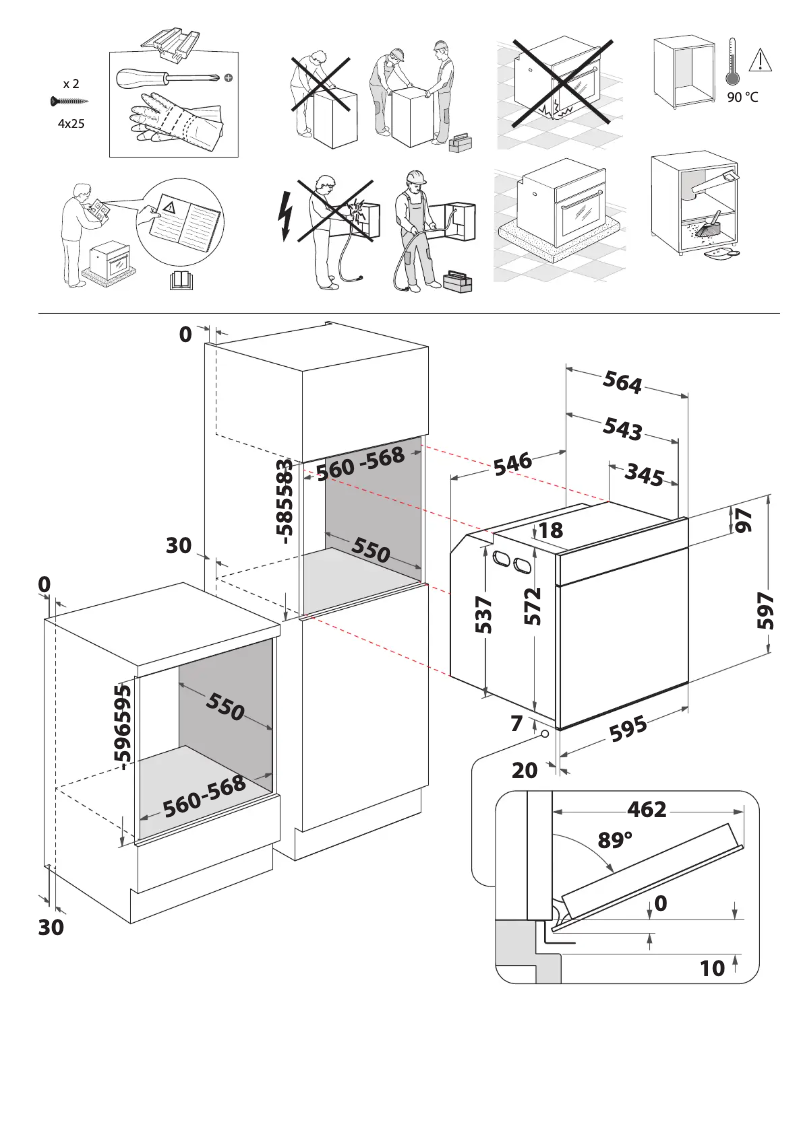 Página 1 del manual Instrucciones de seguridad Whirlpool WOI4S8CM1SWA