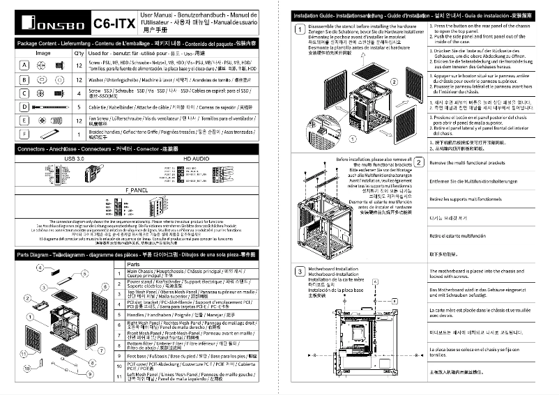 Page 1 of the manual User Manual Jonsbo C6-ITX