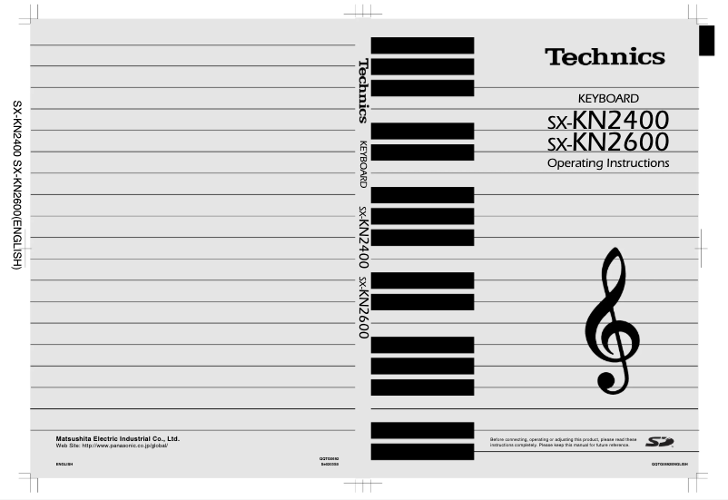Page 1 de la notice Manuel utilisateur Panasonic SX-KN2400