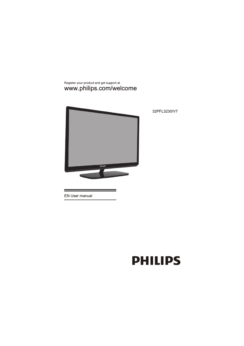 Page n°1 - Manuel utilisateur Philips 32PFL3230