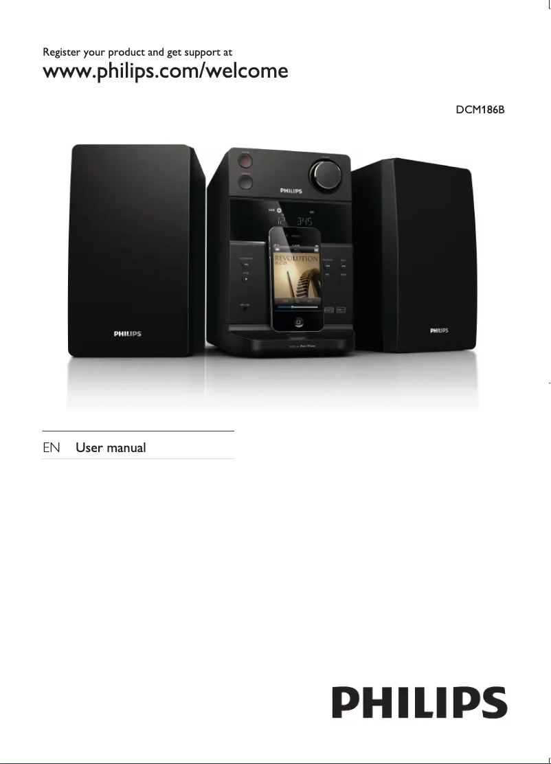 Page 1 de la notice Mode d'emploi Philips DCM186B