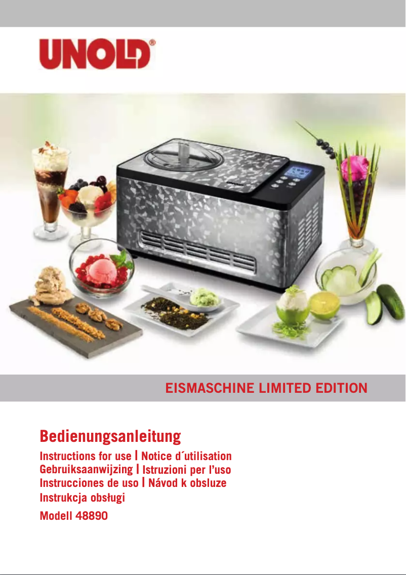 Page 1 de la notice Manuel utilisateur Unold 48890