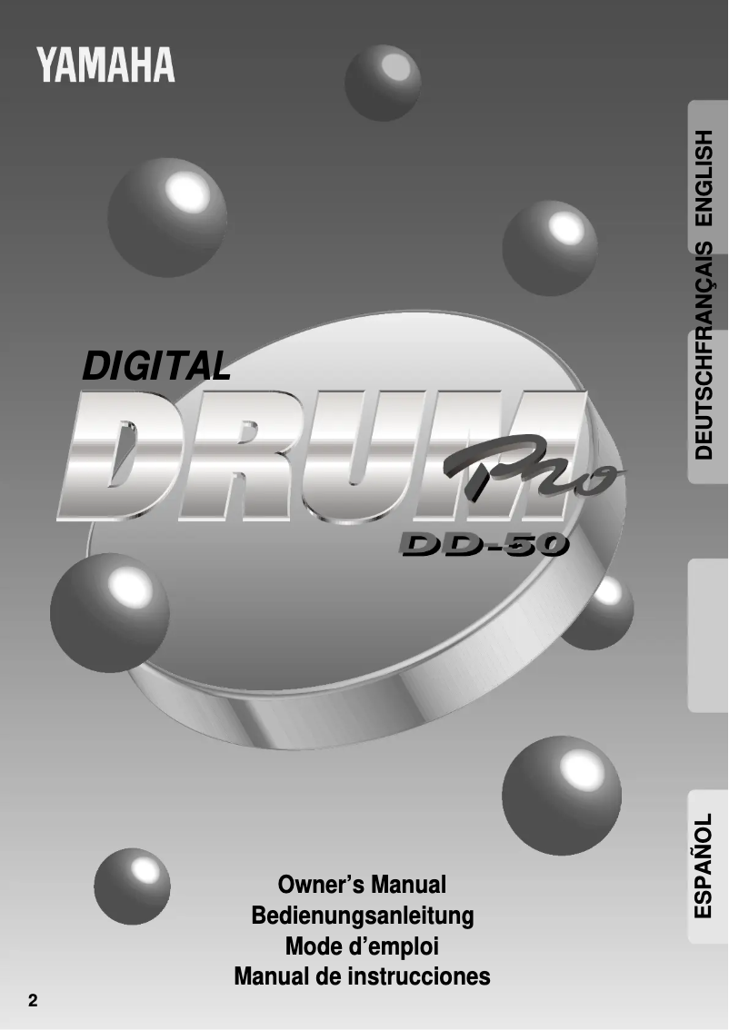 Page 1 de la notice Manuel utilisateur Yamaha DD-50