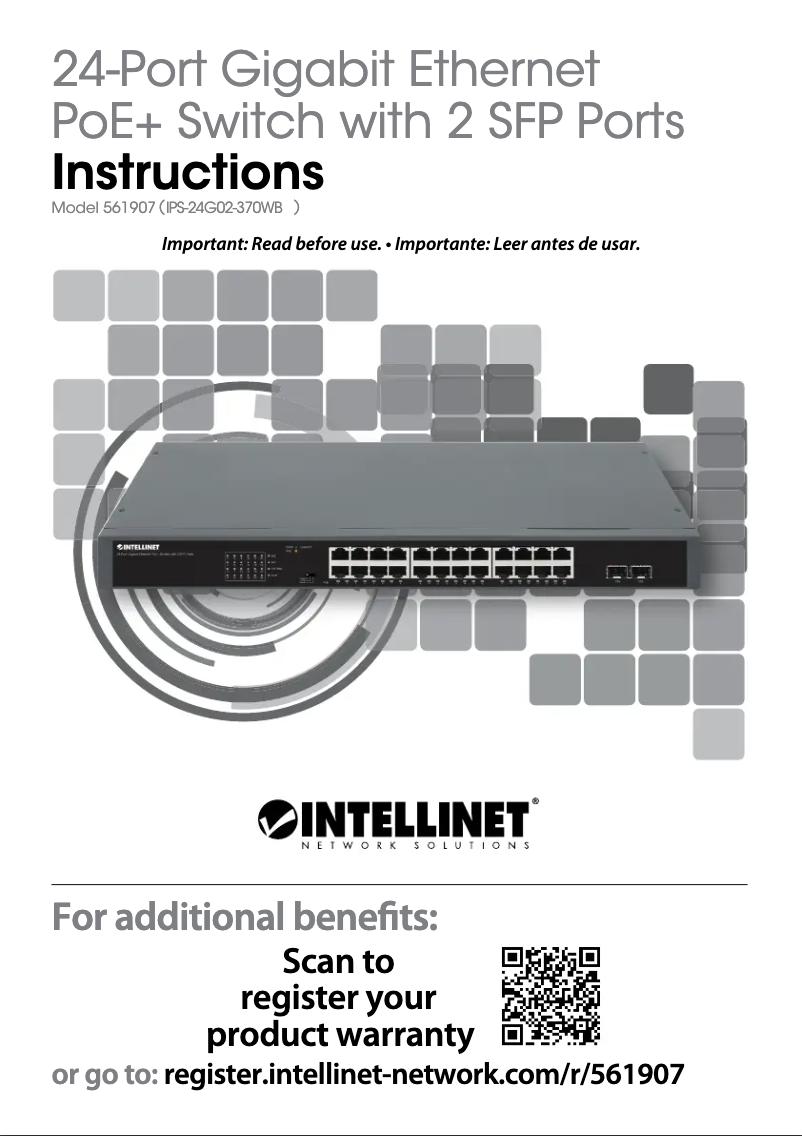 Page 1 de la notice Manuel utilisateur Intellinet 561907
