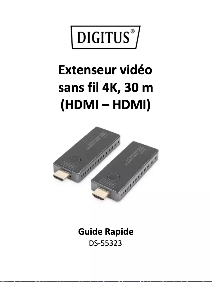 Page 1 de la notice Manuel utilisateur Digitus DS-55323