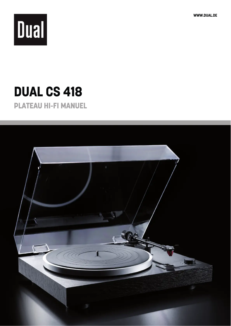 Page 1 de la notice Brochure Dual CS 418