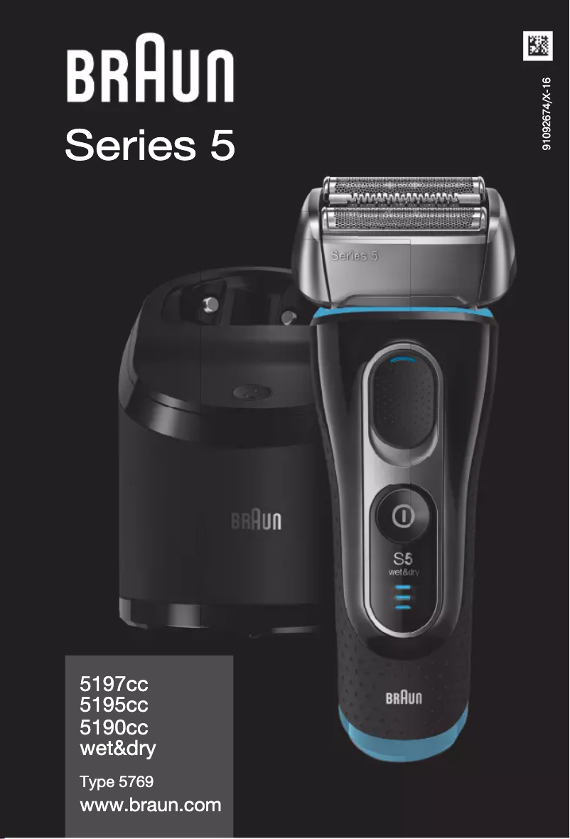 Page 1 de la notice Manuel utilisateur Braun Series 5 5190cc
