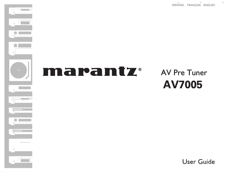 Page 1 de la notice Manuel utilisateur Marantz AV7005