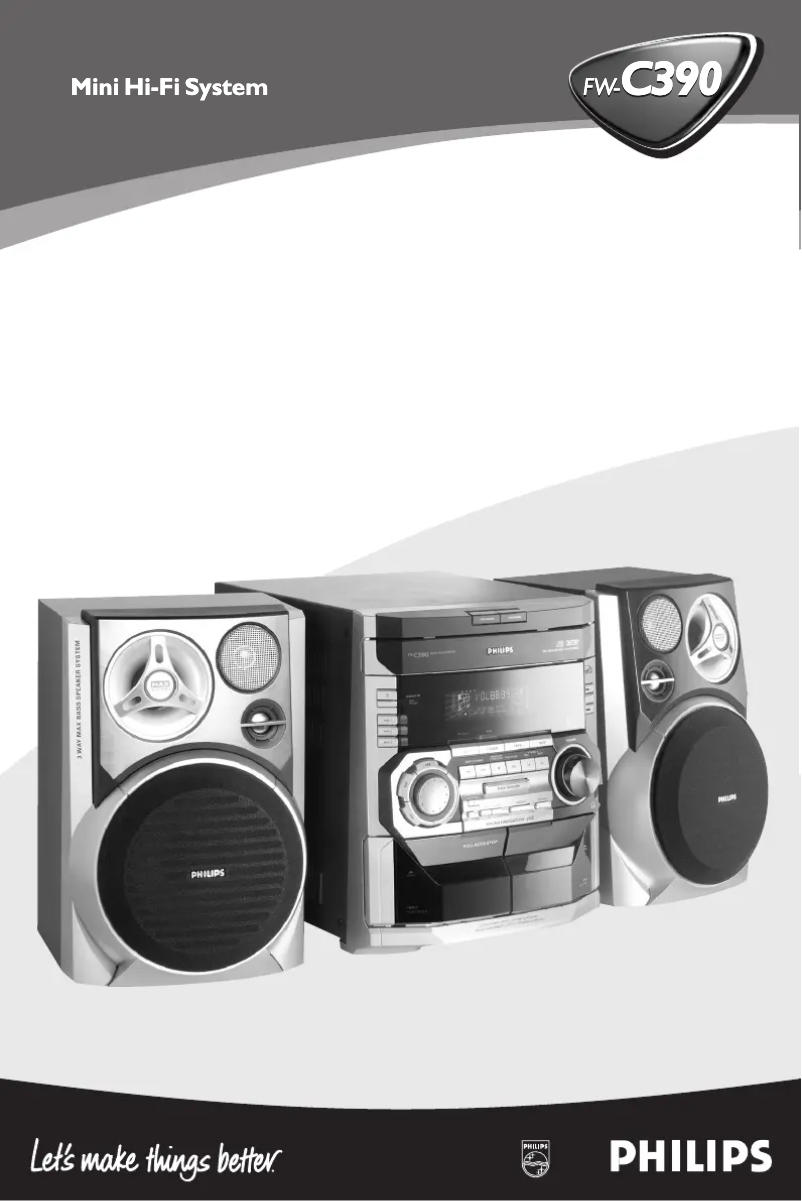 Page 1 of the manual User Manual Philips FW-C390