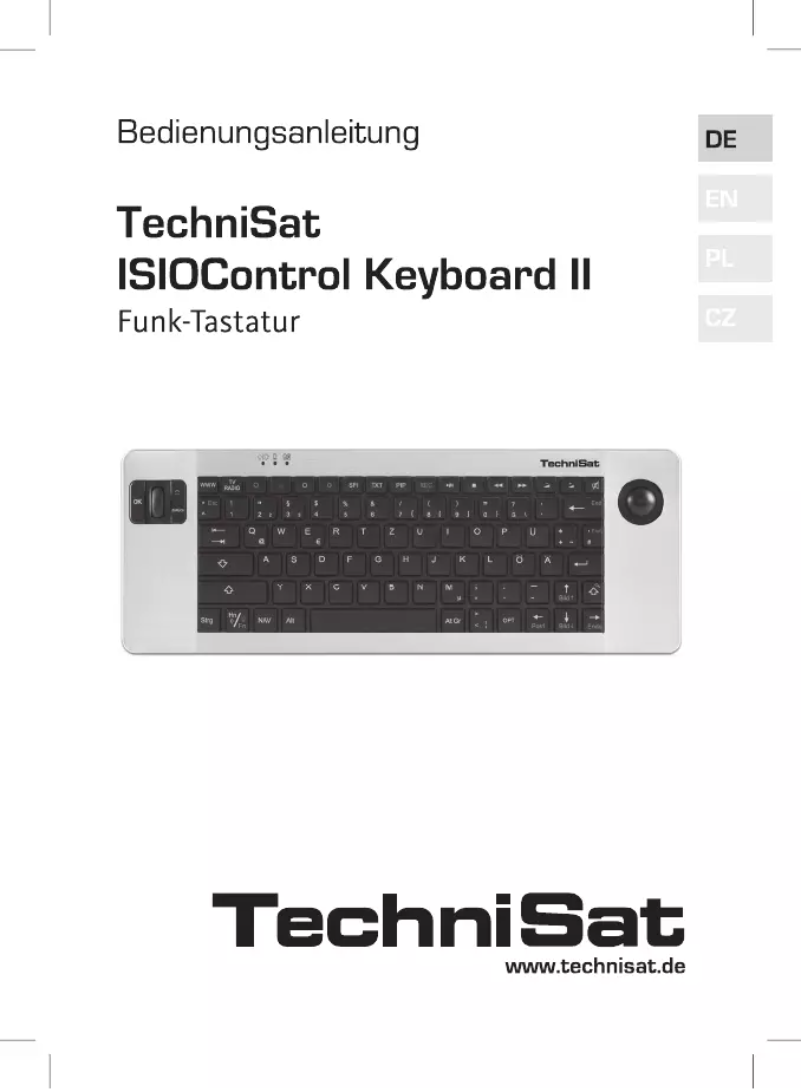 Page 1 de la notice Manuel utilisateur TechniSat ISIOControl Keyboard II