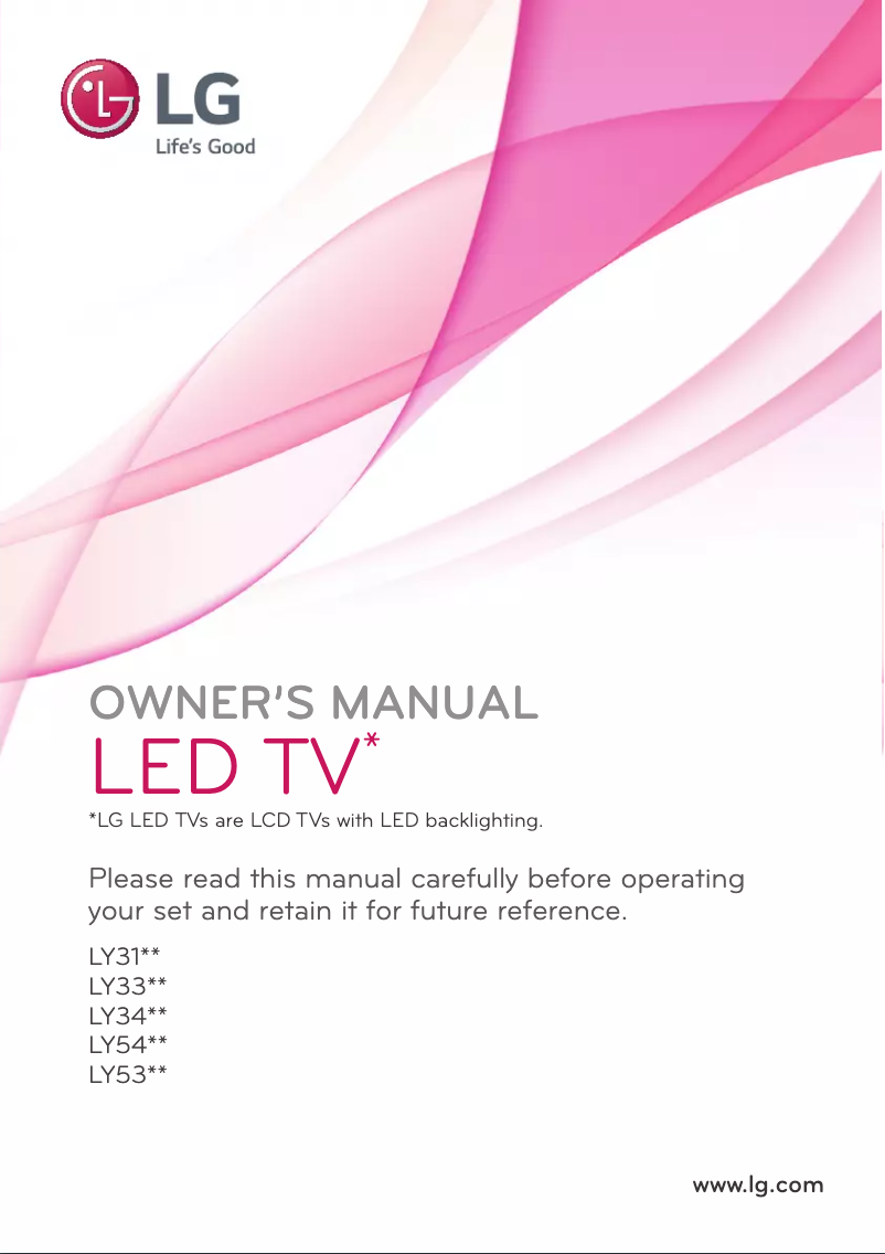 Page 1 de la notice Manuel utilisateur LG 32LY341C