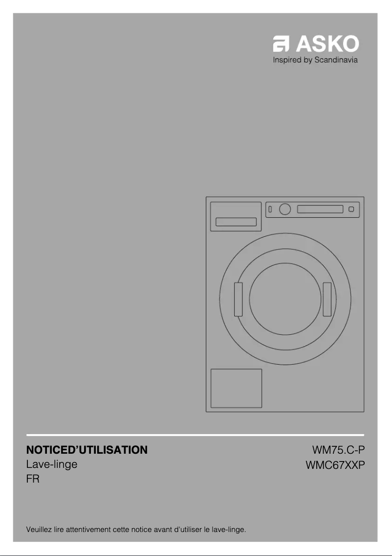 Page 1 de la notice Manuel utilisateur Asko WMC6743PF.S