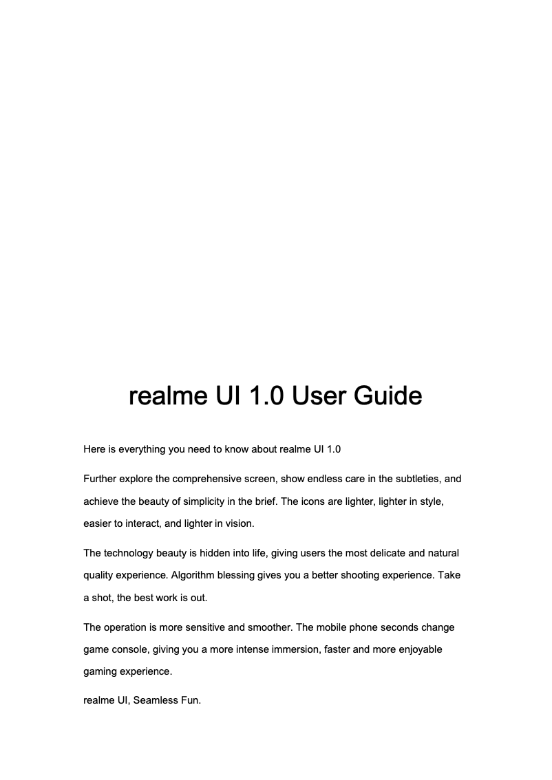 Página nº 1 - Manual de usuario Realme Narzo 10a