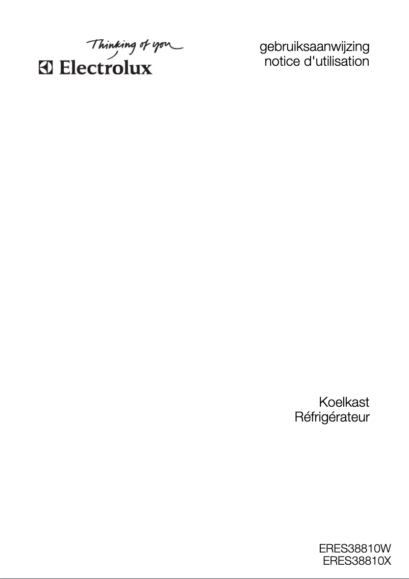 Página 1 del manual Manual de usuario Electrolux ERES38810X