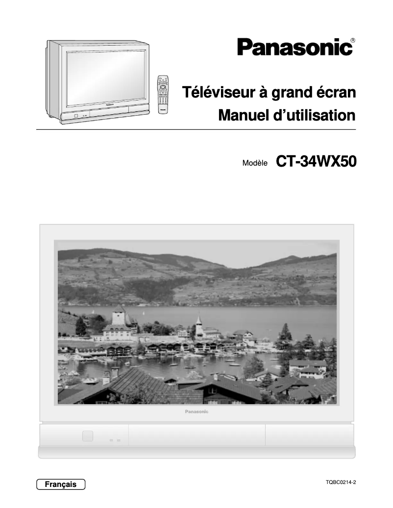 Page 1 de la notice Manuel utilisateur Panasonic CT-34WX50