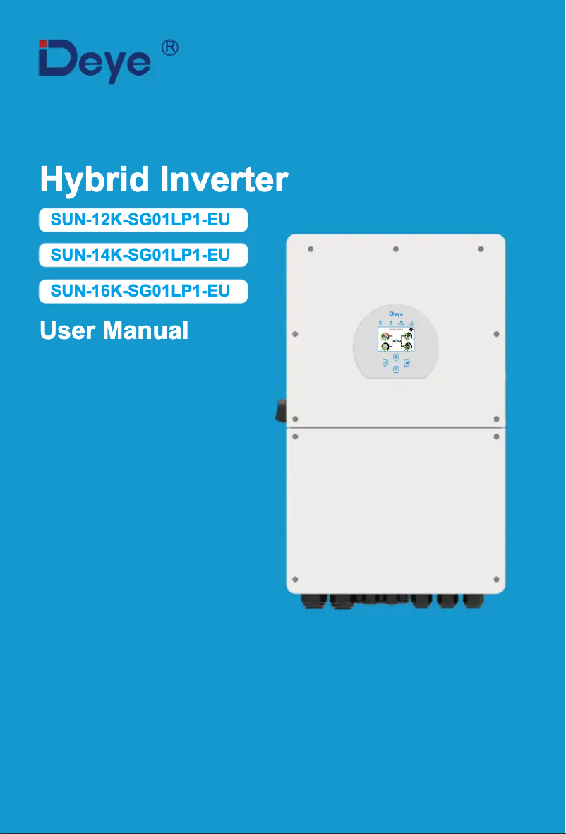 Página 1 del manual Manual de usuario Deye SUN-12K-SG01LP1-EU