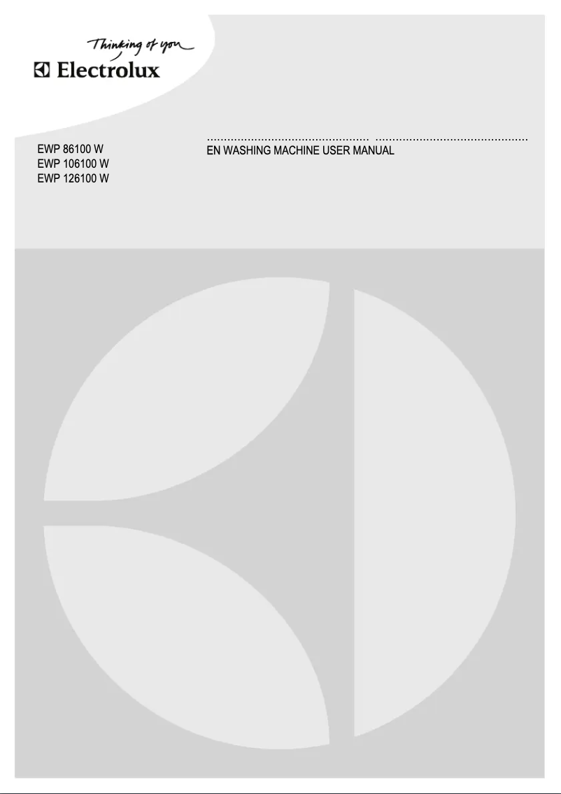 Página 1 del manual Manual de usuario Electrolux EWP 86100 W