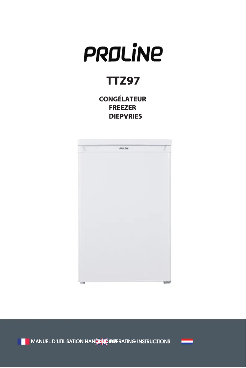 Page 1 de la notice Manuel utilisateur Proline TTZ97