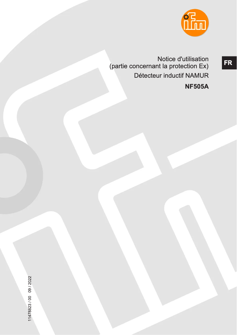 Página 1 del manual Manual de usuario IFM NF505A