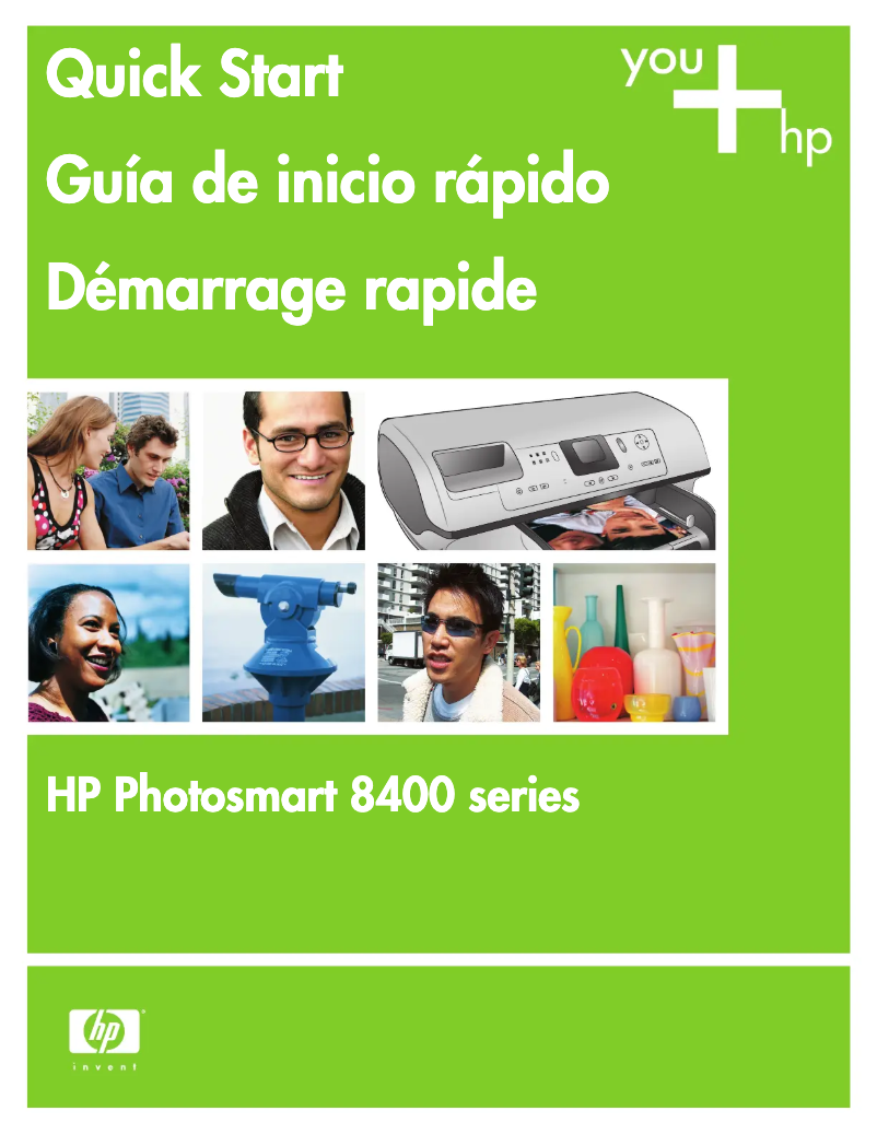 Image de la première page du manuel de l'appareil Photosmart 8400