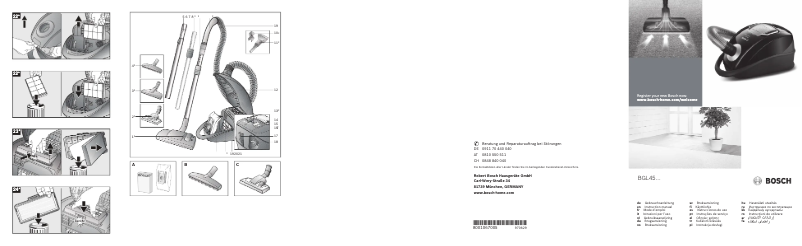 Página 1 del manual Manual de usuario Bosch BGL452132