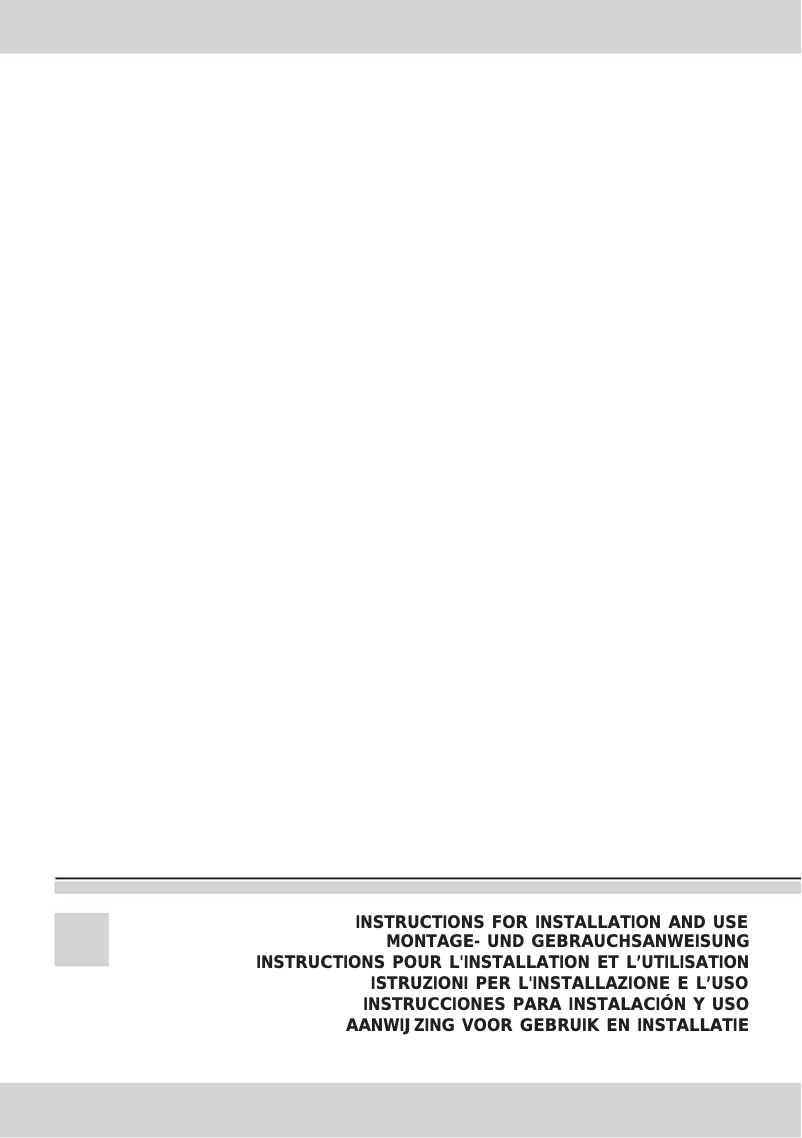 Page 1 of the manual User Manual Candy CSH 613 FW