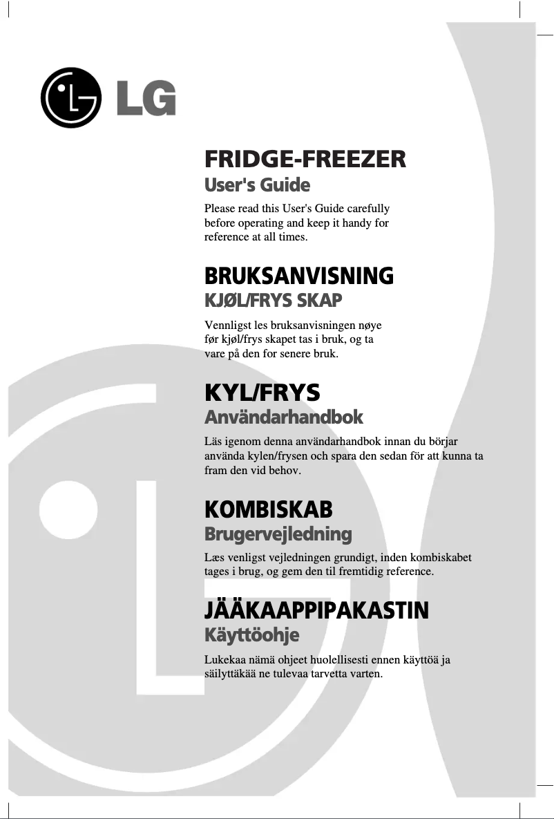 Page 1 de la notice Manuel utilisateur LG GR-B459 BSJA