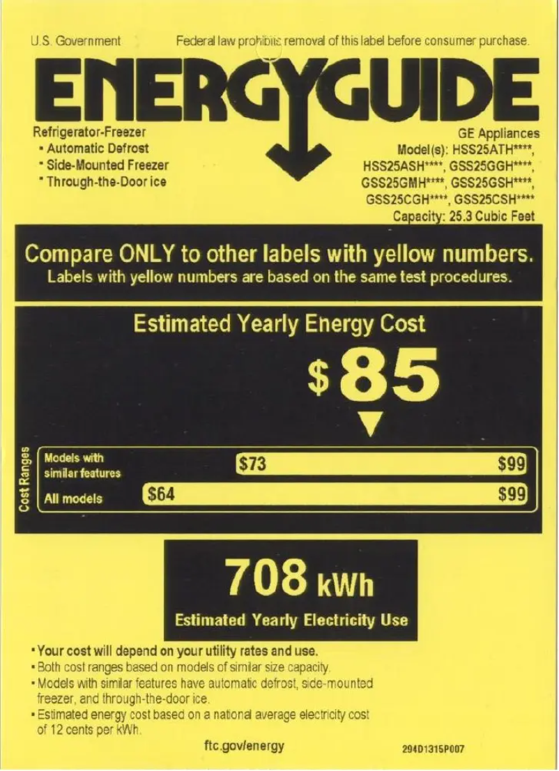 Página 1 del manual Etiqueta energética Hotpoint HSS25ASHSS