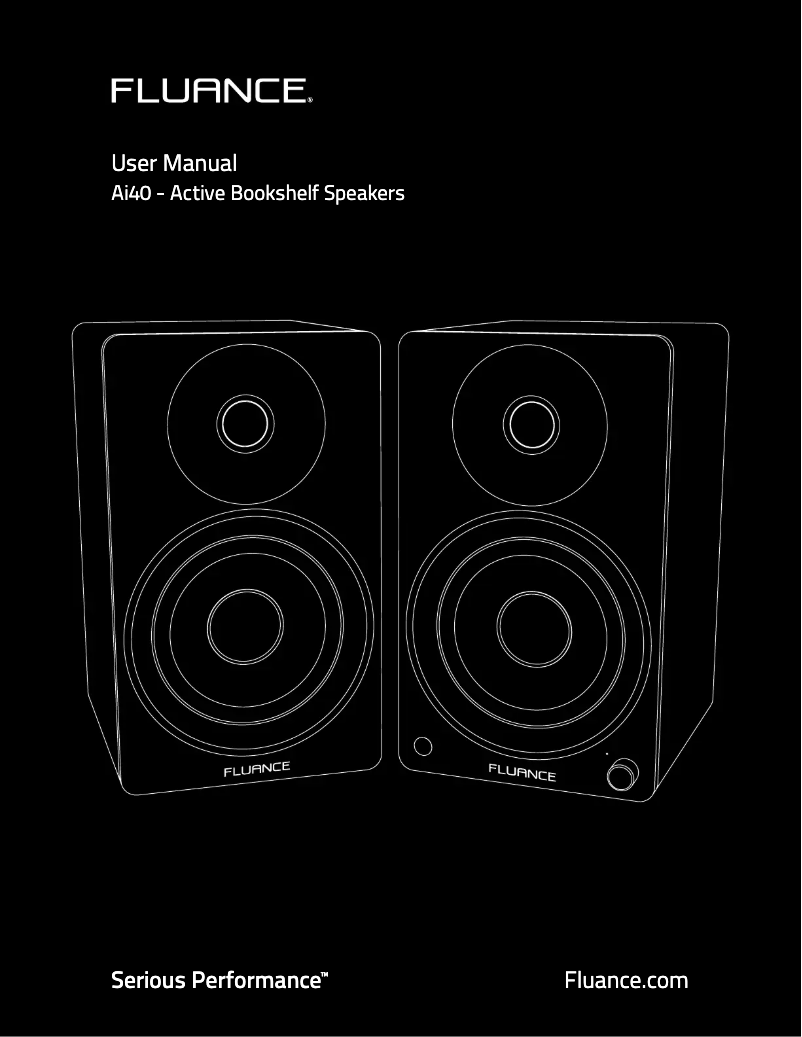 Page 1 de la notice Manuel utilisateur Fluance AI40W