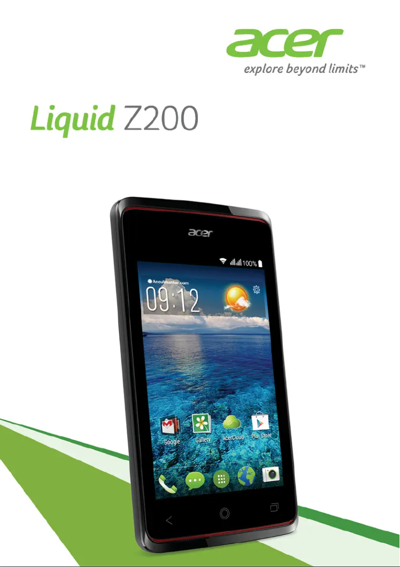 Page 1 de la notice Manuel utilisateur Acer Liquid Z200 Duo