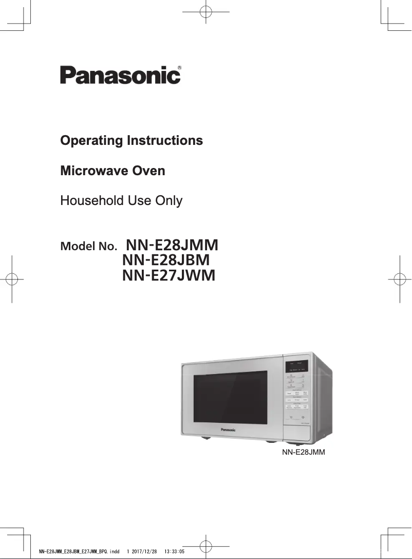 Page 1 de la notice Manuel utilisateur Panasonic NN-E28JMM
