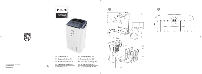 Page n°1 - Manuel utilisateur Philips DE5205