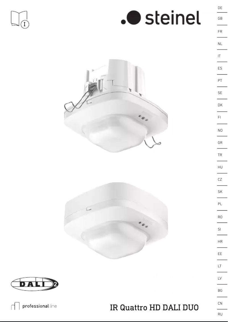 Page 1 de la notice Manuel utilisateur Steinel IR Quattro HD 24m DALI Plus