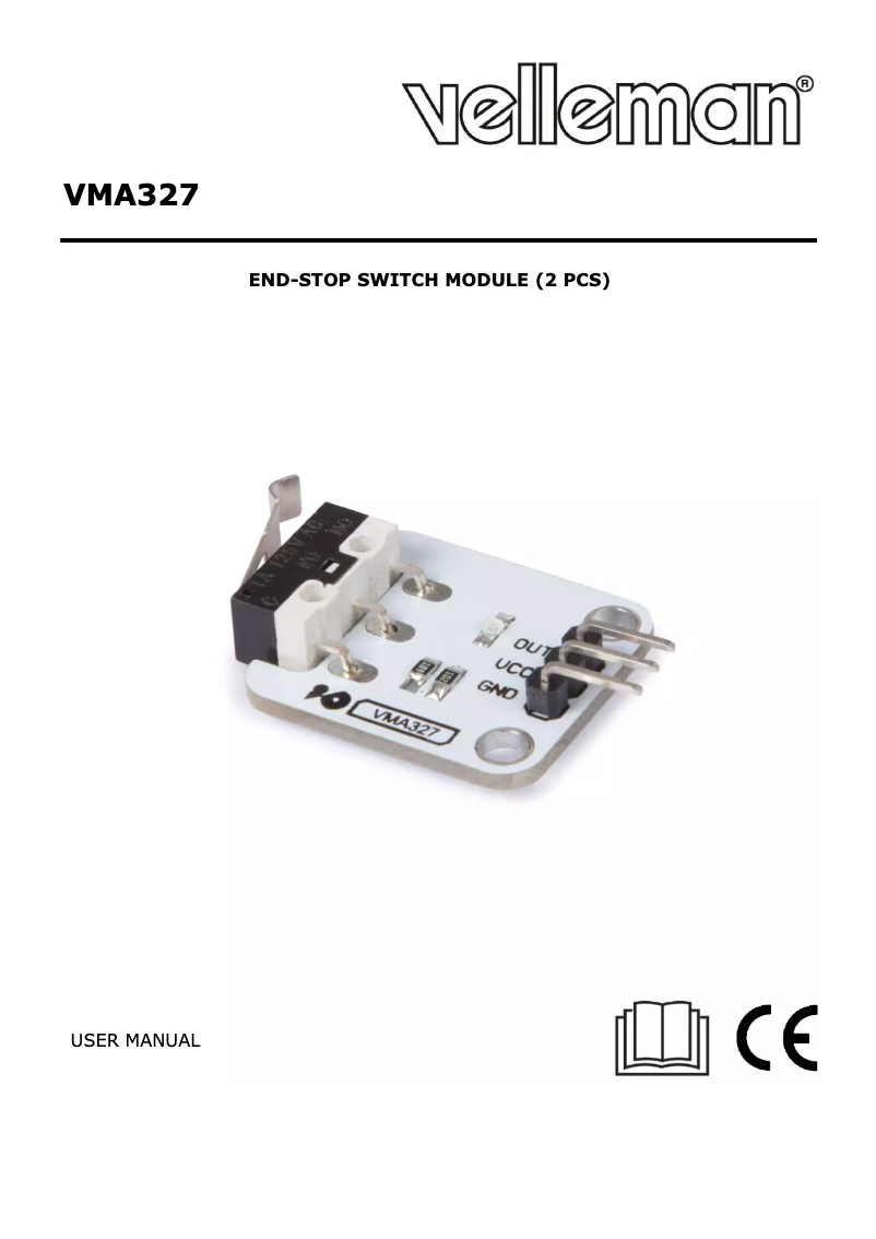 Page 1 de la notice Manuel utilisateur Velleman VMA327