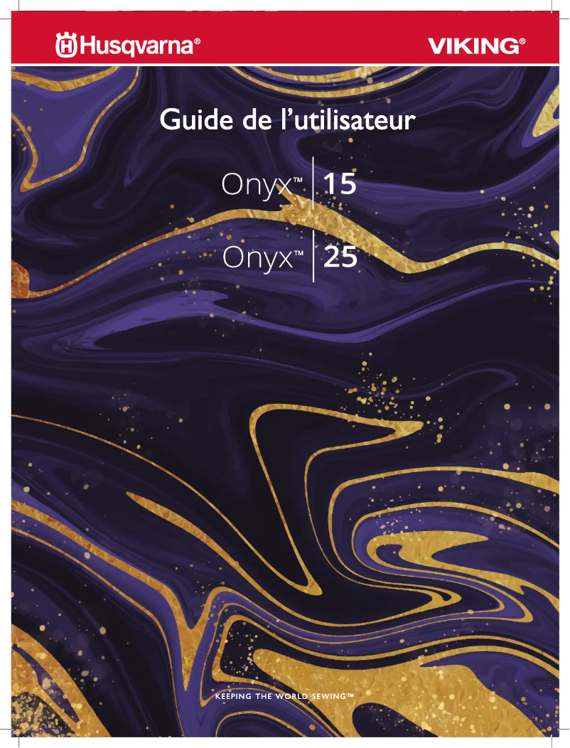 Page 1 of the manual User Manual Husqvarna-Viking Onyx 15