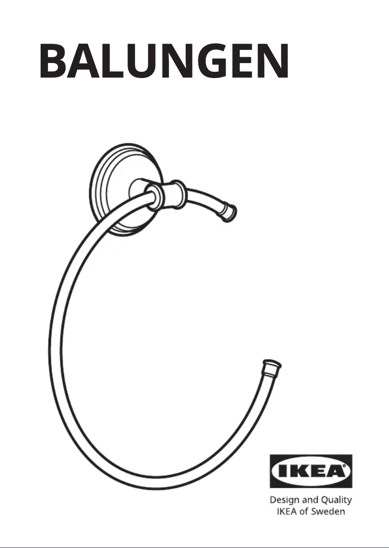 Page 1 de la notice Manuel utilisateur Ikea BALUNGEN 302.930.30